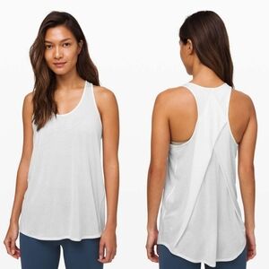 Lululemon Essential Tank Pleated Jersey Tank Top, White